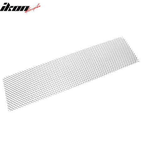 Universal Woven Mesh Style Front Bumper Grille Insert Assembly Chrome