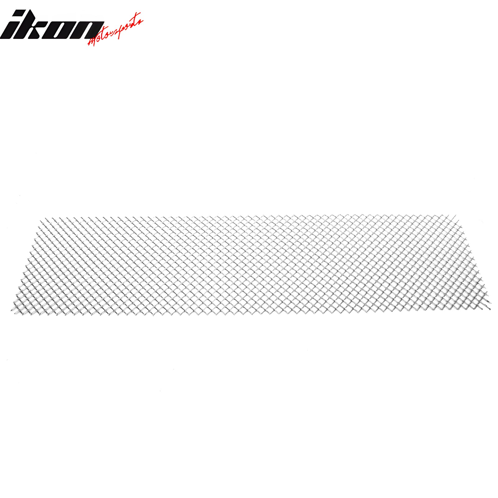 Universal Woven Mesh Style Front Bumper Grille Insert Assembly Chrome