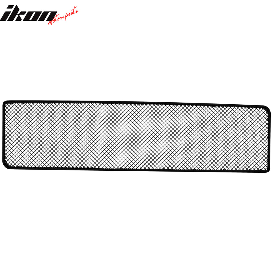 Universal Fit Woven Mesh Lock Crimp Front Grille Grill Titanium Stainless Steel