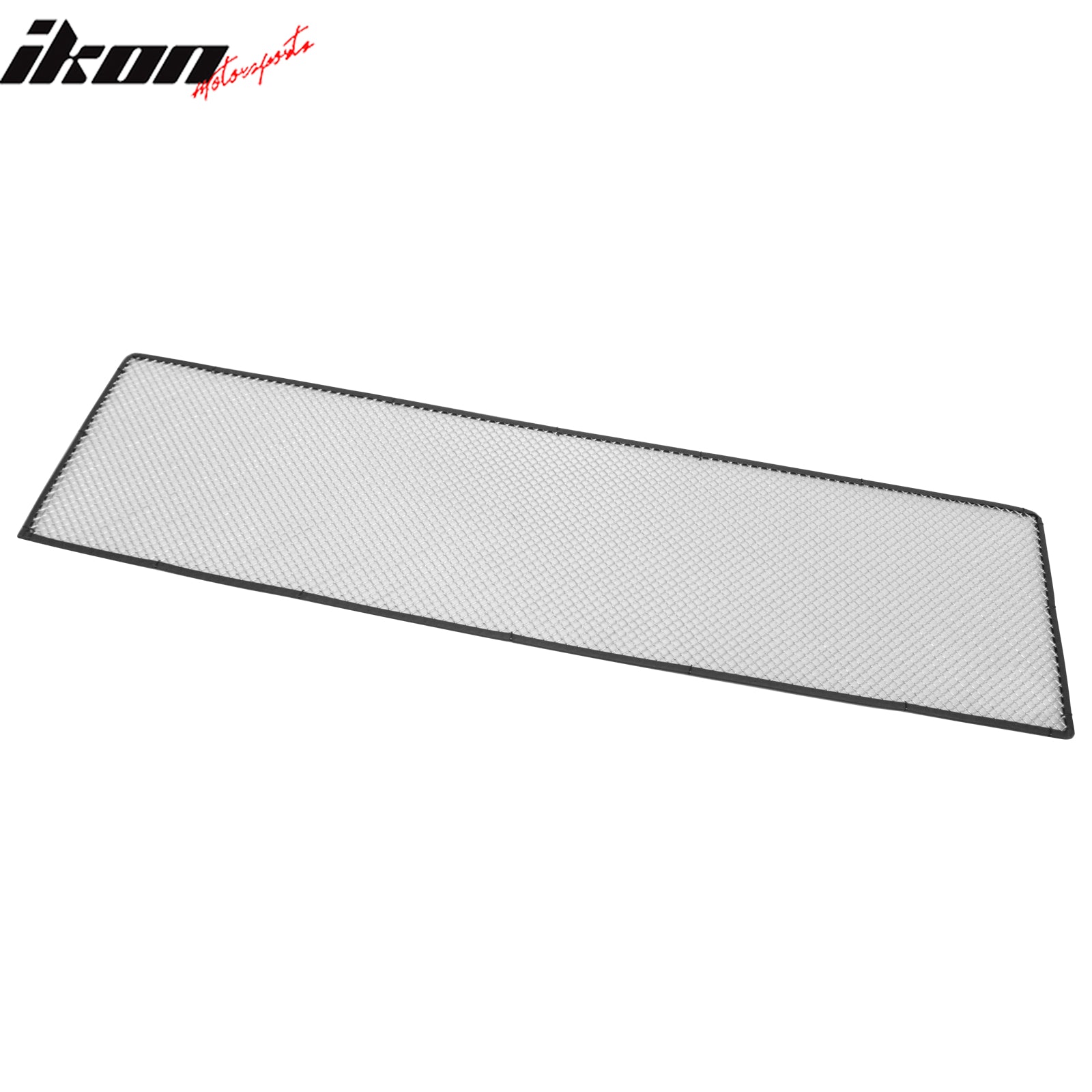 Universal Woven Mesh LockCrimp Style Front Bumper Grille Insert Assembly Chrome