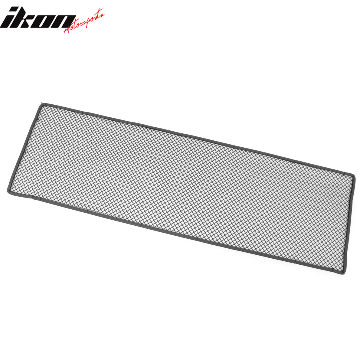 Universal 1'X3.3' Sheet Front Grille Black Stainless Steel Woven Mesh Lock Crimp