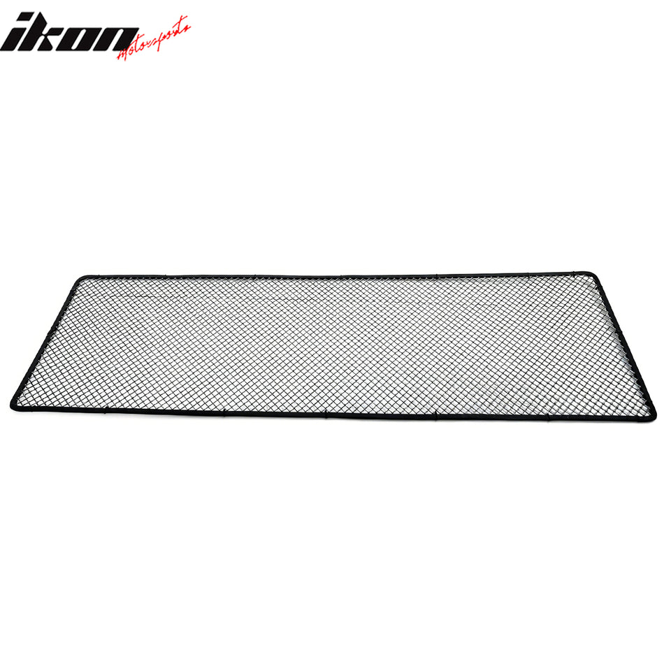 Universal Woven Mesh Lock Crimp Style Front Grille Trim Stainless Steel Titanium