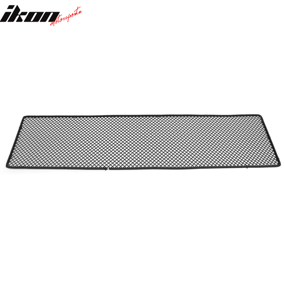 Universal Woven Mesh Interchimp Style Front Bumper Grille Black Stainless Steel