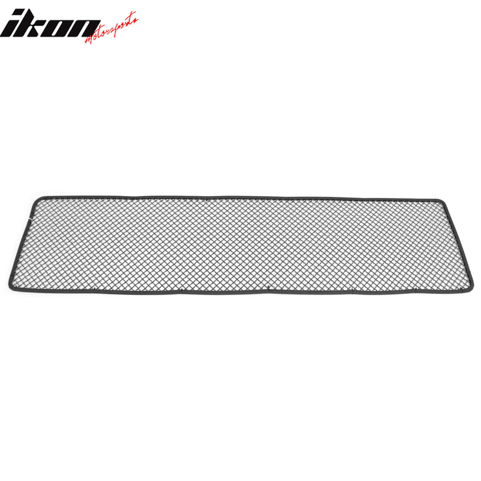 Universal 1'X4' Sheet Front Grille Black + Titanium Mesh Woven Mesh Interchimp