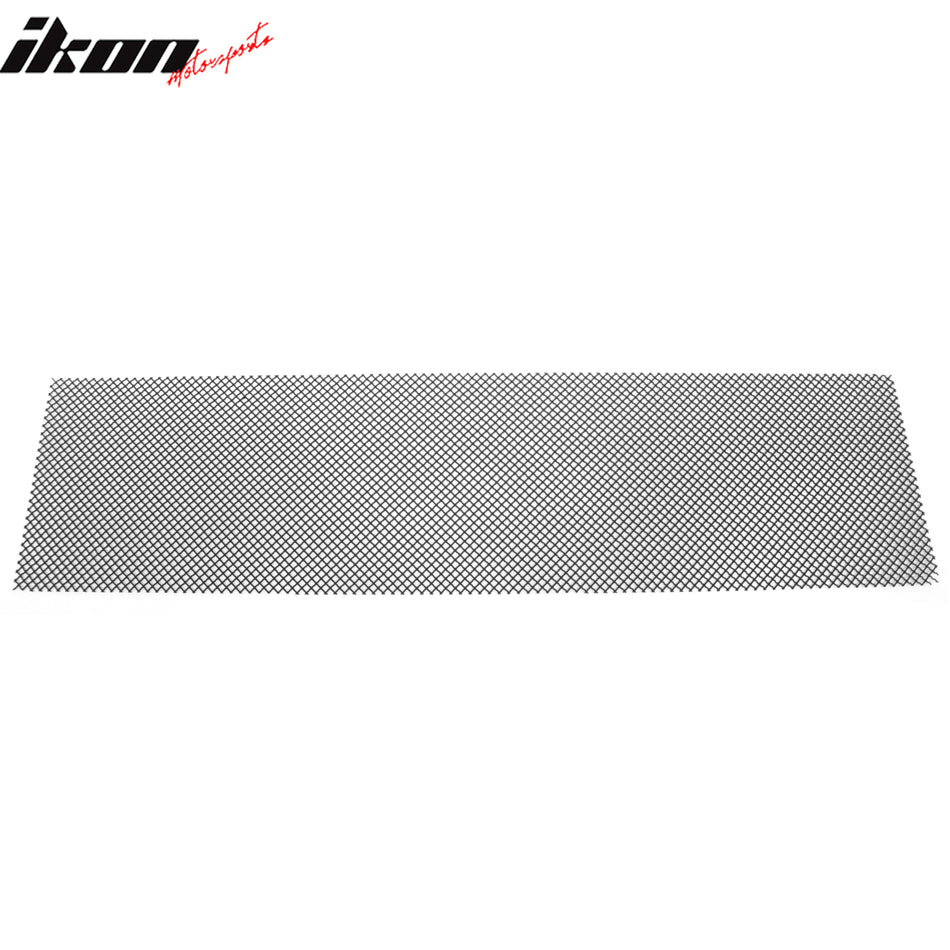 Universal Mesh Interchimp Style Front Grille Matte Black Stainless Steel Woven