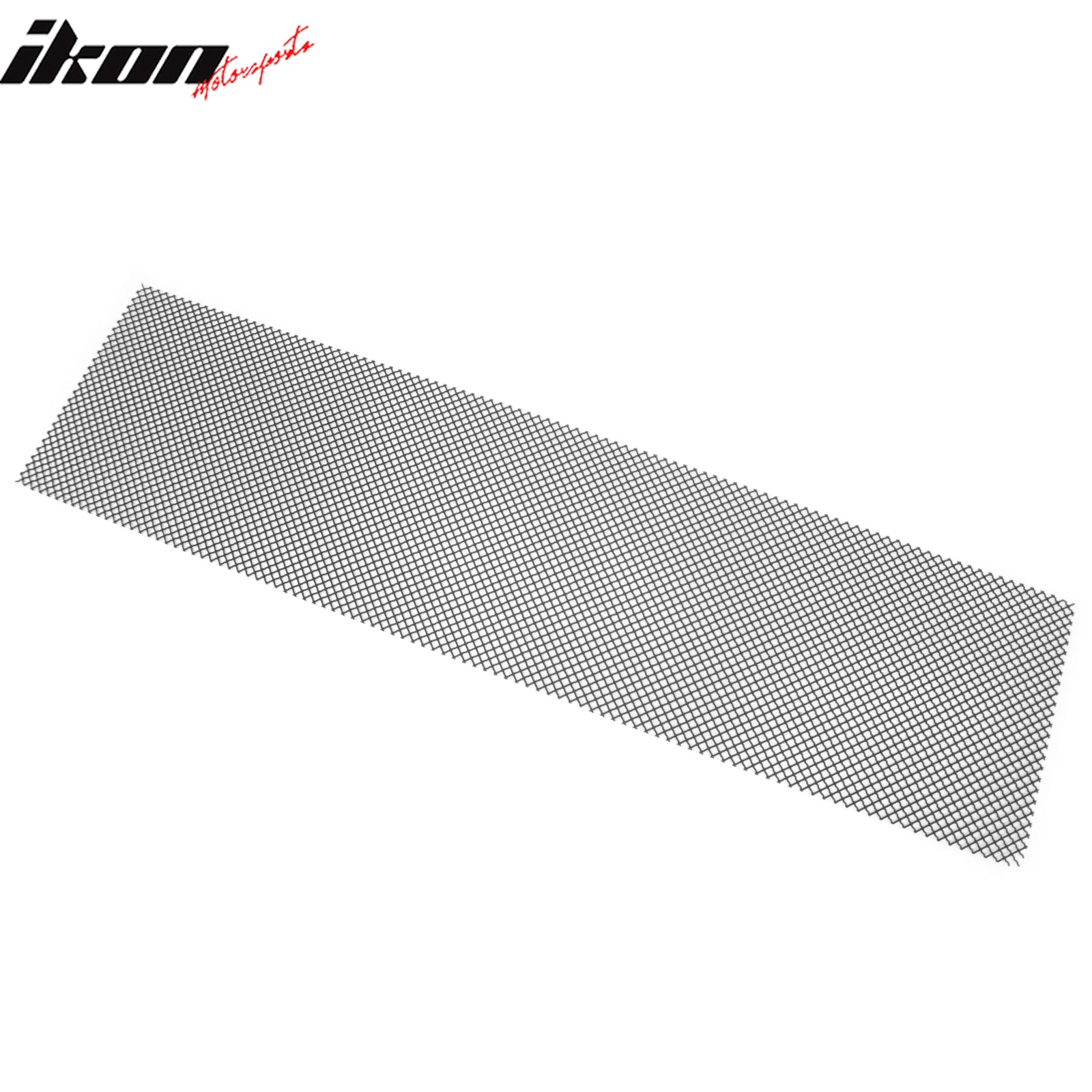 Universal Woven Mesh Interchimp Style Front Grille Matte Black Stainless Steel