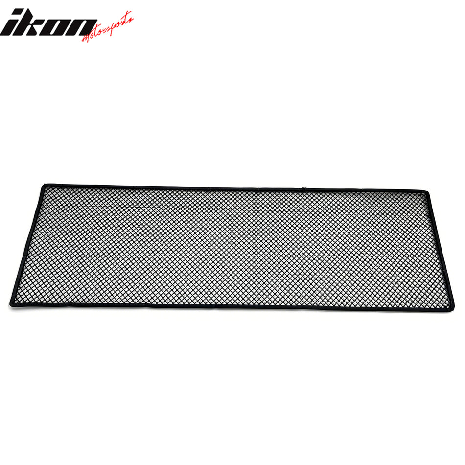 Universal Woven Mesh Interchimp Style Front Insert Grille Stainless Steel Black