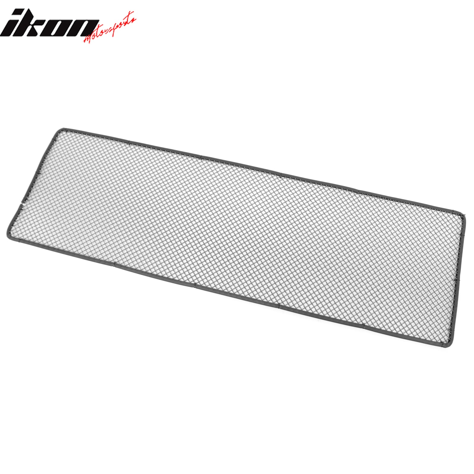 Universal 1'X3.3' Sheet Front Grille Black + Titanium Mesh Woven Mesh Interchimp