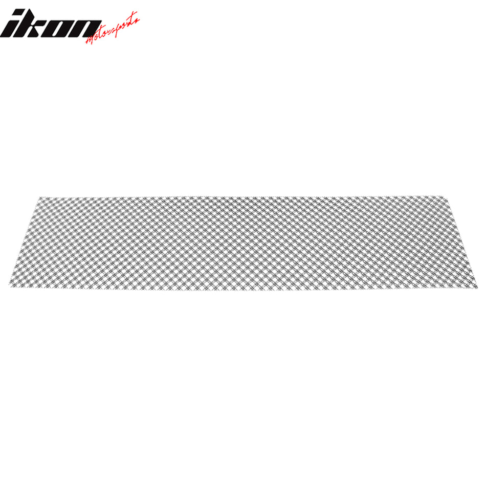 Universal Woven Mesh Lock Crimp Stainless Steel Front Insert Grille Titanium