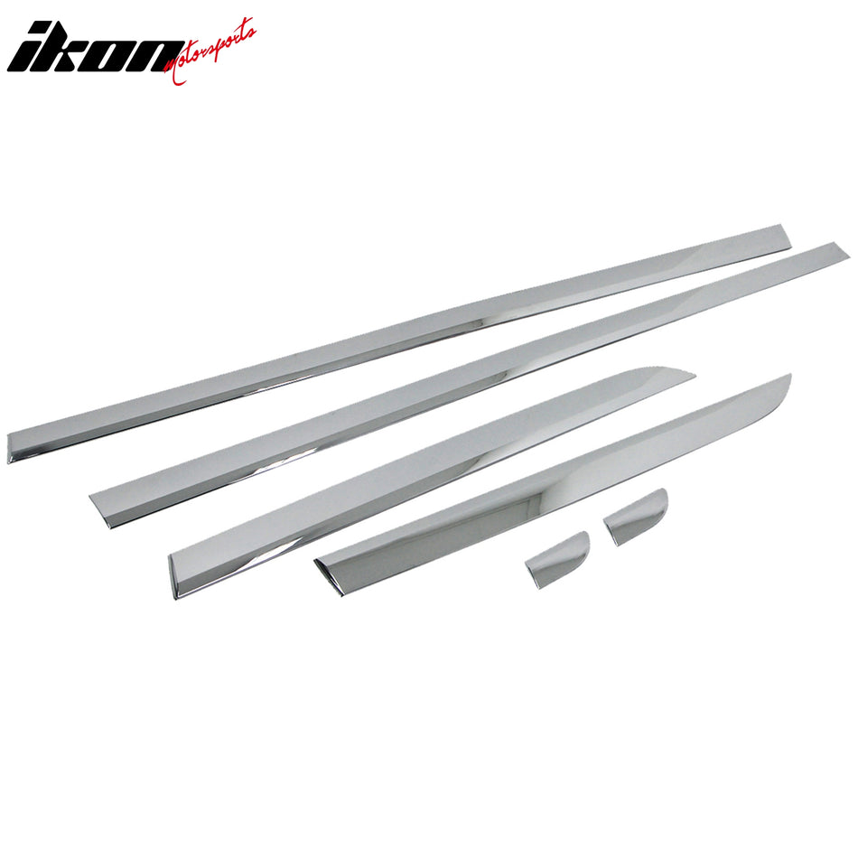 2013-2015 Chevrolet Malibu Chrome 6PCS Lower Door Molding Trim ABS