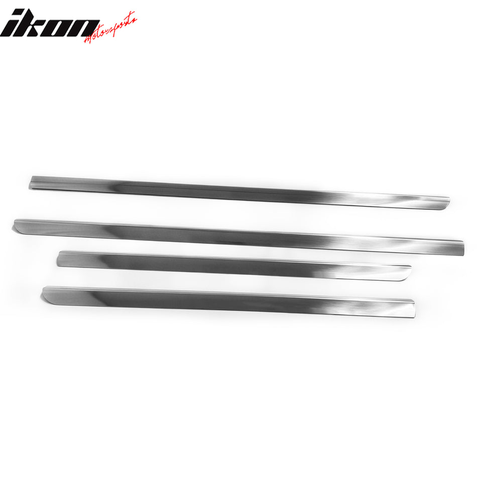 2007-2013 Chevy Silverado GMC Sierra 1500/2500/3500 Window Belt Molding Trim 4PCS