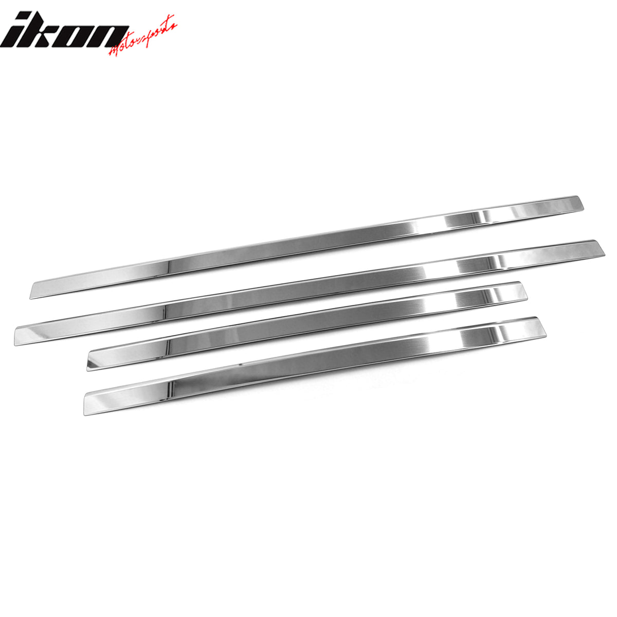 Fits 02-09 Chevrolet Trailblazer Window Belt Molding Trim Stainless Steel 4PCS