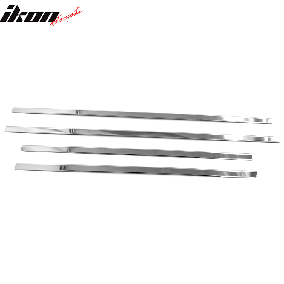 Fit 2002-2009 Dodge Ram 1500 2500 3500 Quad Cab Window Belt Molding 4PCS