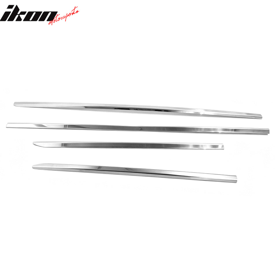 2009-2021 Dodge Ram 1500 2500 3500 Quad Cab Window Belt Molding Trim 4PCS Set