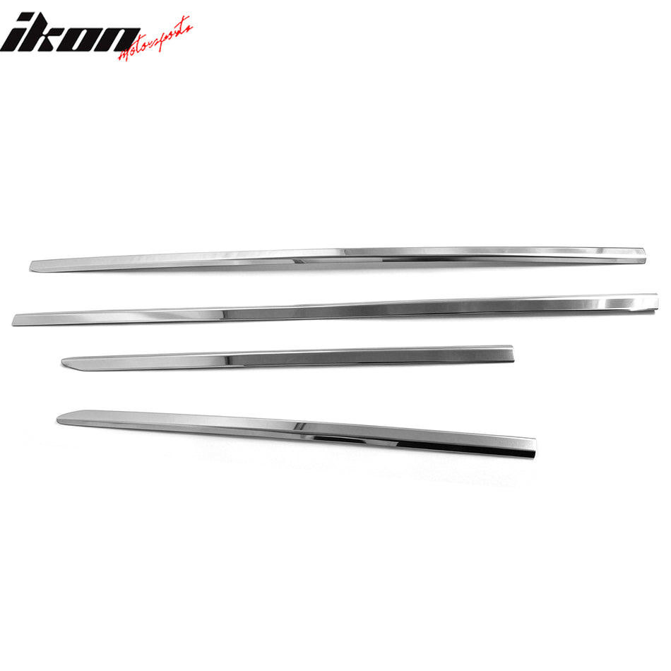 Fit 2009-2021 Dodge Ram 1500 2500 3500 Quad Cab Window Belt Molding 4PCS