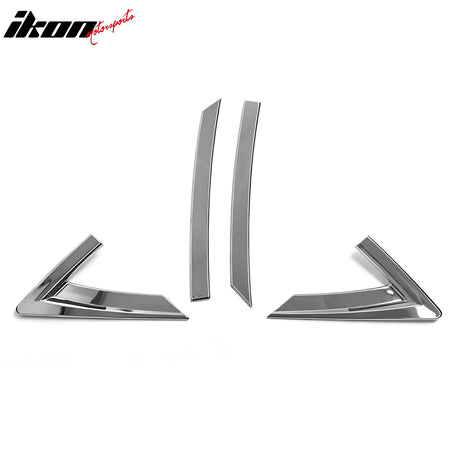 Fits 2008-2010 Hyundai Sonata C Pillar Molding Trim Garnish Chrome ABS 2PCS Set