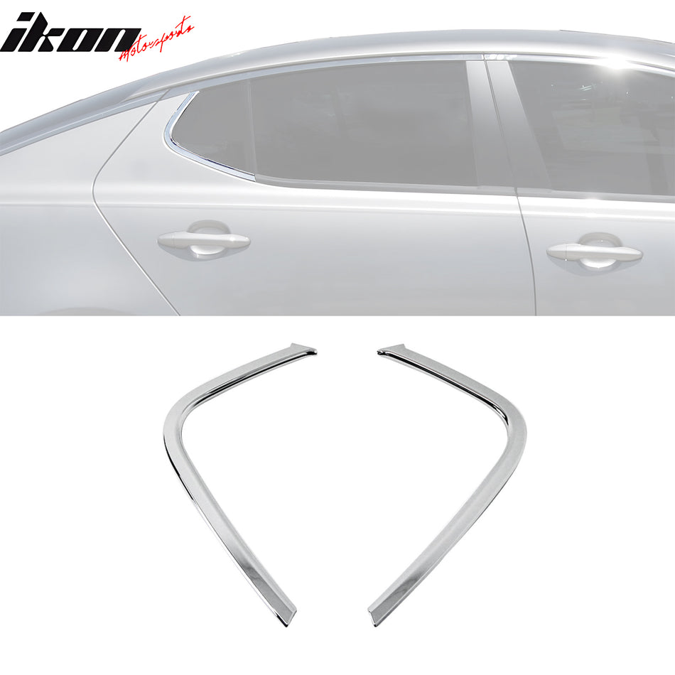 2011-2013 Kia Optima Chrome 2PCS Window C-Pillar Molding Trim ABS