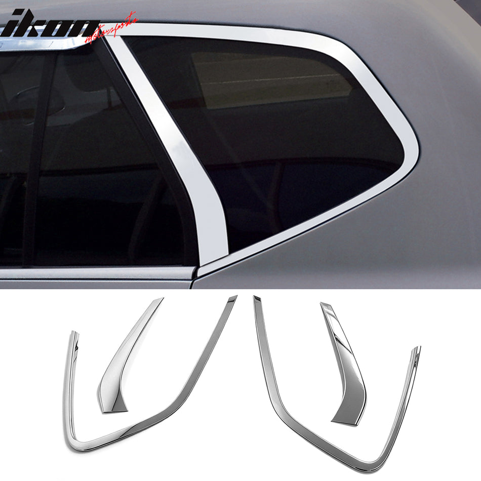 2007-2012 Kia Rondo Chrome 2PCS Window C Pillar Molding Trims ABS