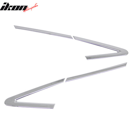 Fits 2012-2015 Honda Civic A Pillar Molding Trims Garnish Cover Chrome ABS 2PCS
