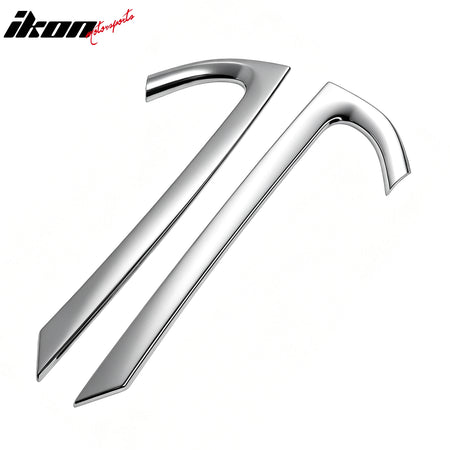 Fits 2007-2012 Kia Rondo A Pillar Molding Trims Garnish Cover Chrome 2PCS Set