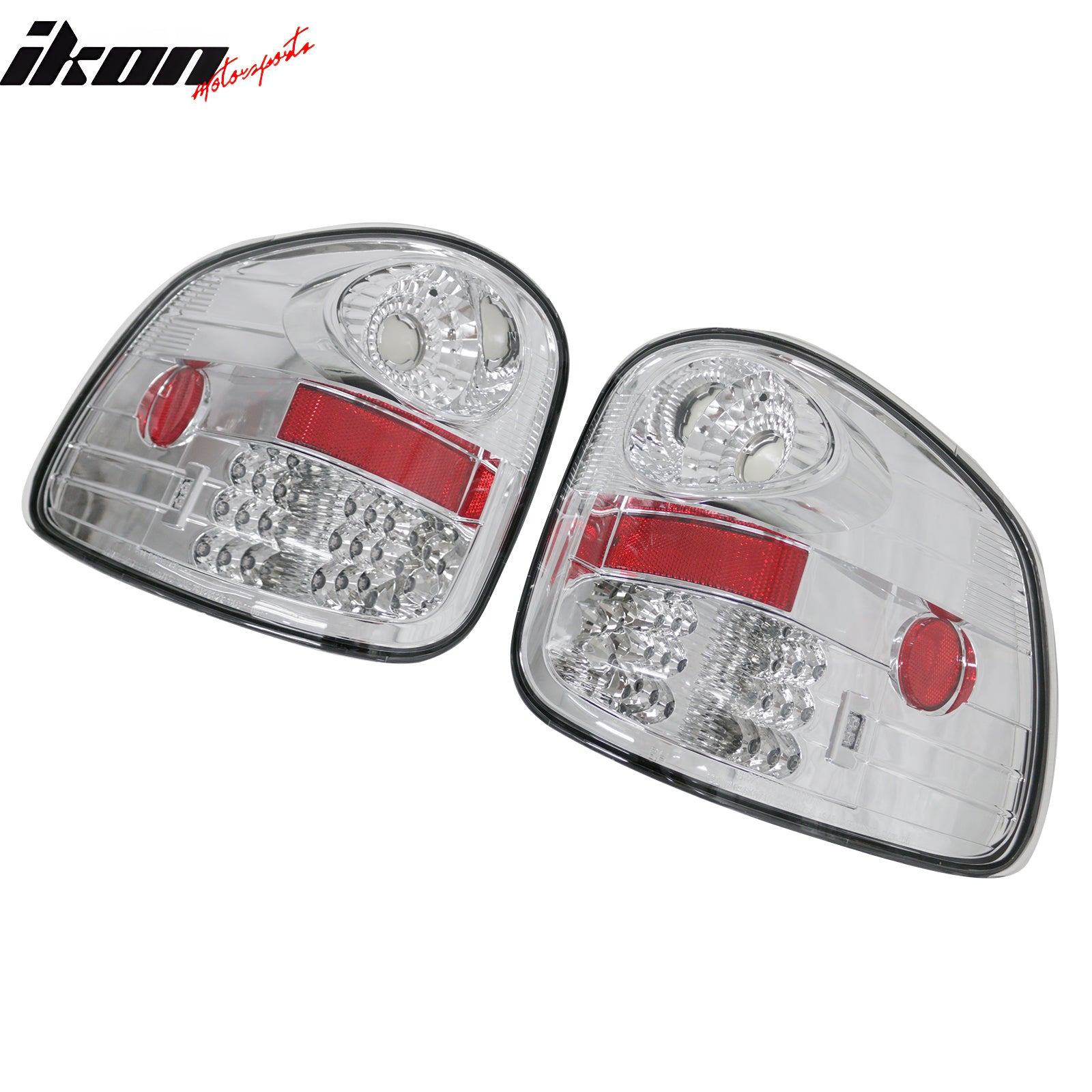 Fits 97-03 Ford F-150 F150 Left Right Tail Lights Rear Brake Lamps Clear Lens