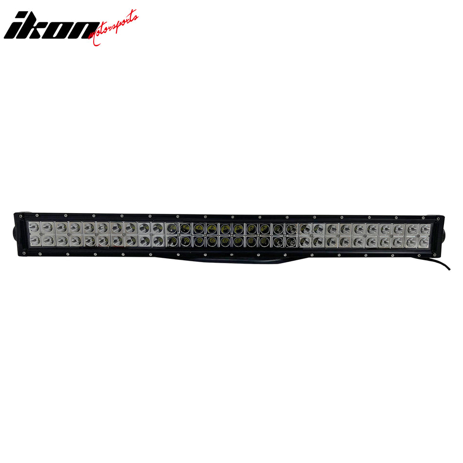 31" 180W 60 LED Light Bar 30 Degree Flood Universal Truck SUV Offroad