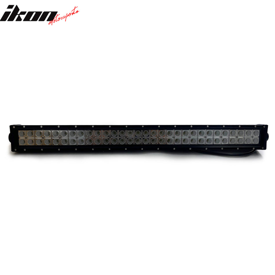 31" 180W LED Work Light Bar Dual Row Spot Flood Combo Work Truck SUV