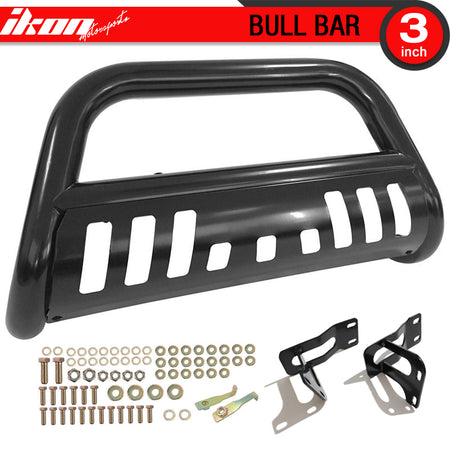 Bull Bar Compatible With 2011-2016 Ford F250 F350 F450 F550 Super Duty, Black Front Bumper Grille Guard by IKON MOTORSPORTS, 2012 2013 2014 2015