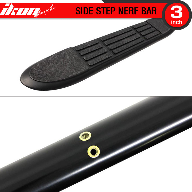 Fits 99-16 F250 F350 F450 F550 Super Duty 3" Side Step Nerf Bar Running Boards