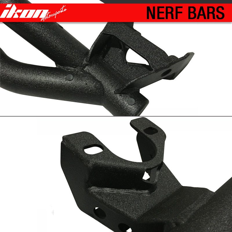 Fits 07-18 Jeep Wrangler Running Board Side Step Nerf Bars