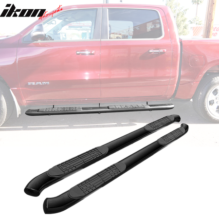 IKON MOTORSPORTS, Running Boards Compatible With 2019-2023 Dodge Ram 1500 Body Quad Cab, Side Step Nerf Bar