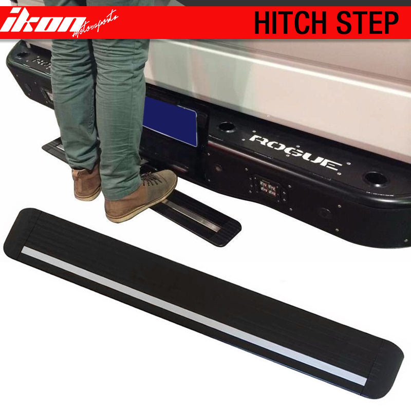 IKON MOTORSPORTS, Hitch Step Compatible With Universal Vehicles With 2Inch Receiver 35Inch Black