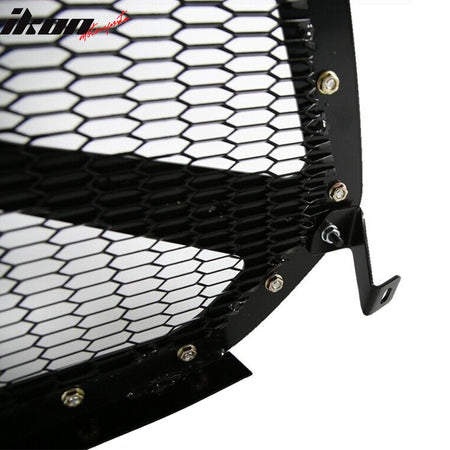 Fits 15-22 Ford F-150 Front Bumper Upper Hood Mesh Grille Guard Unpainted Black