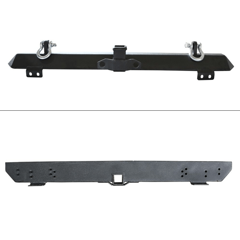 Fits 87-06 Jeep Wrangler YJ TJ Steel Rock Crawler Rear Bumper W/Hitch Receiver