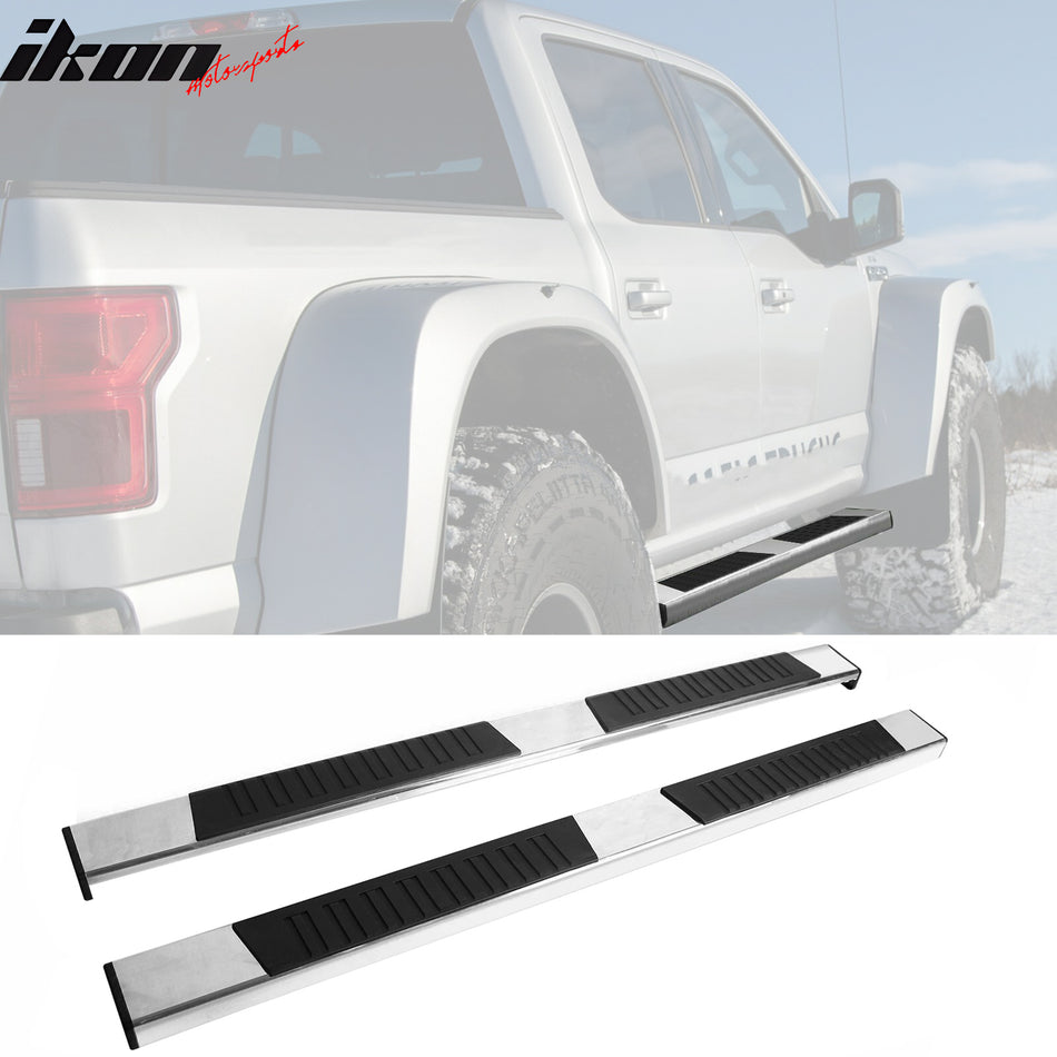 2015-2022 Ford F150 Crew Cab 6" Running Boards Side Step Bar