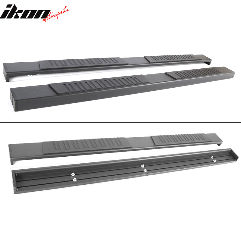 Fits 09-14 Ford F150 Super Extended Cab 5" Side Step Bars Running Boards Black