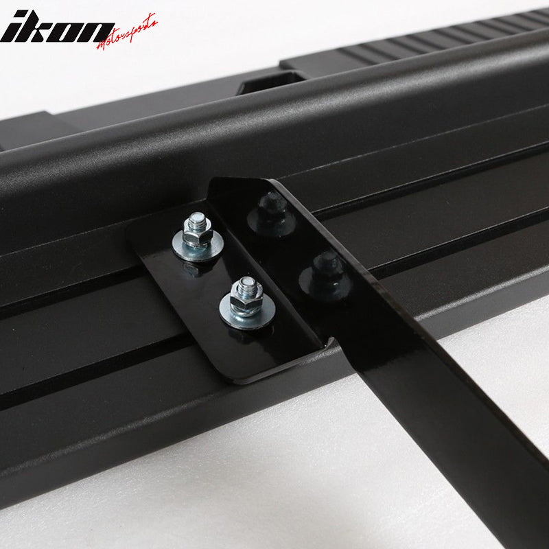Fits 09-14 Ford F150 Super Extended Cab 5" Side Step Bars Running Boards Black