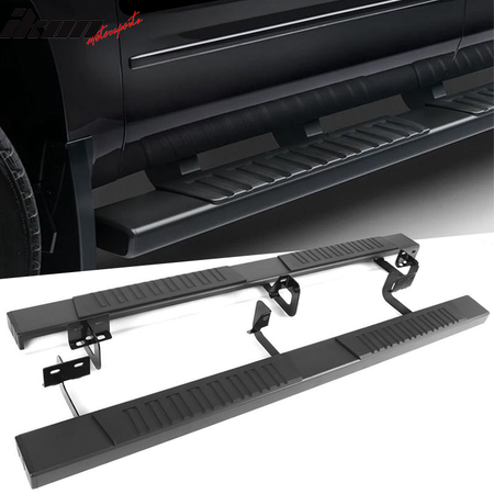 Running Boards Compatible With 1999-2016 Ford F250 F350 F450 F550 Super Duty Crew Cab, Side Step Nerf Bar by IKON MOTORSPORTS