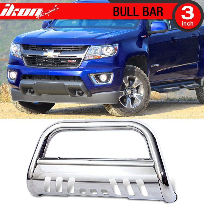 2015-2017 Chevy Colorado Stainless Steel Chrome Bull Bar Grille Guard