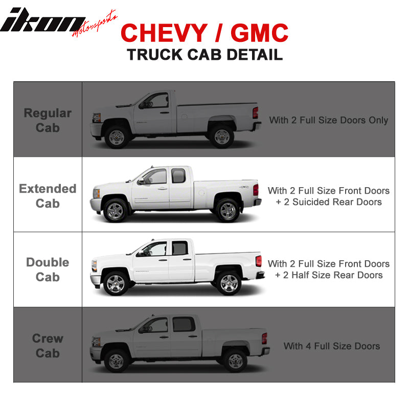 Fits 07-18 Chevy Silverado Gmc Sierra Ext Cab 3Inch S.S Side Step Running Boards