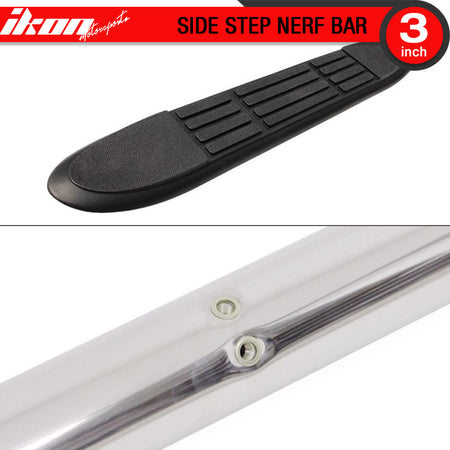 Fits 01-06 Explorer Sport Trac 3'' Side Step Nerf Bars Running Board Round Style