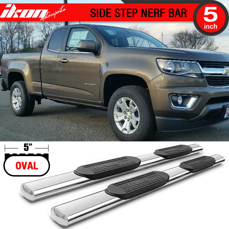 2015-2022 Colorado/Canyon Extended Cab 5" Oval Running Board Stainless