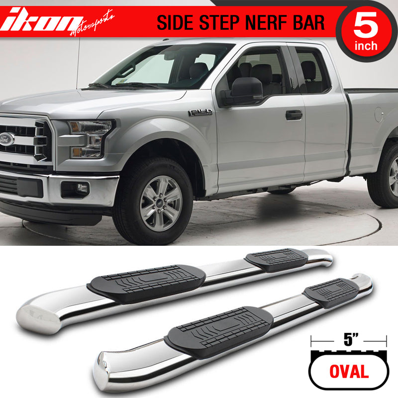 2015-2022 Ford F150 F250 F350 F450 Super Cab 5In Running Boards