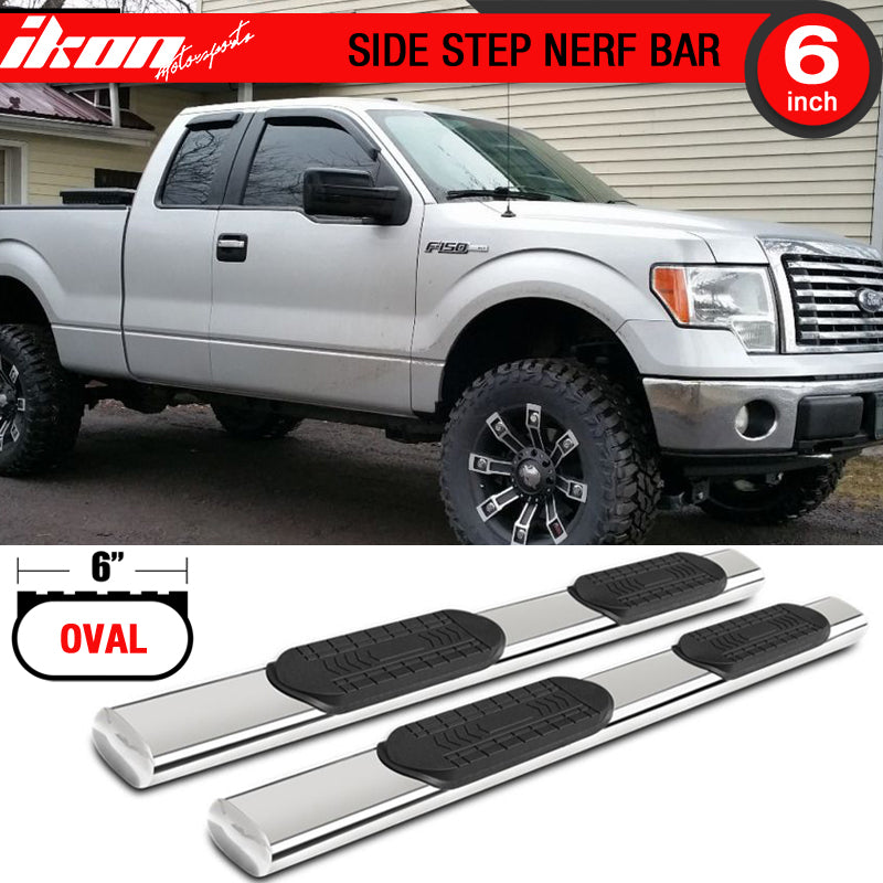 2009-2014 Ford F150 Extended Super Cab 6" Side Step Bars Running Board