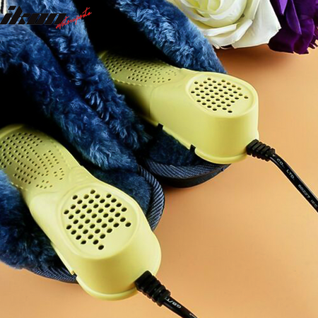 IKON MOTORSPORTS, Portable Yellow Electric Warmer Footwear Heater Shoes Dryer