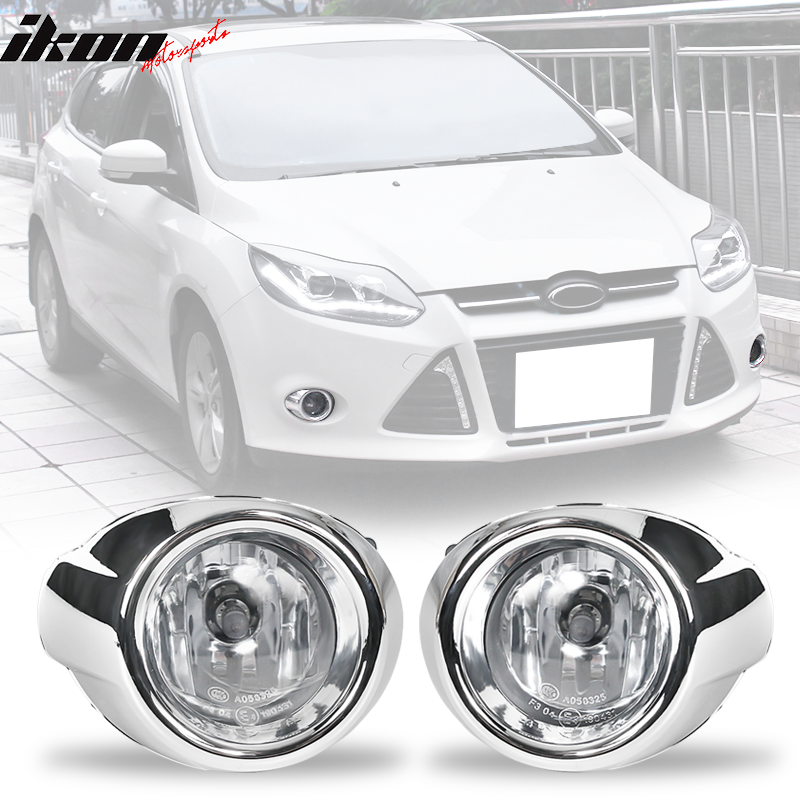 2012-2014 Ford Focus Factory Style Clear Lens Bumper Fog Light ABS