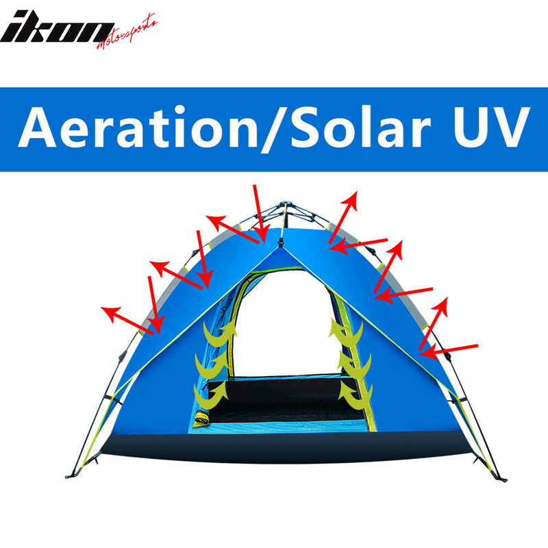 Blue Waterproof Automatic Tent UV Protection For Outdoor Camping Hiking