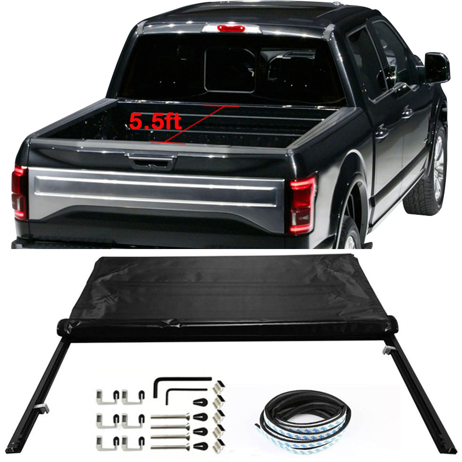 Soft Tonneau Cover for Ford F150 2004-2015 5.5ft 66in Bed Roll Lock