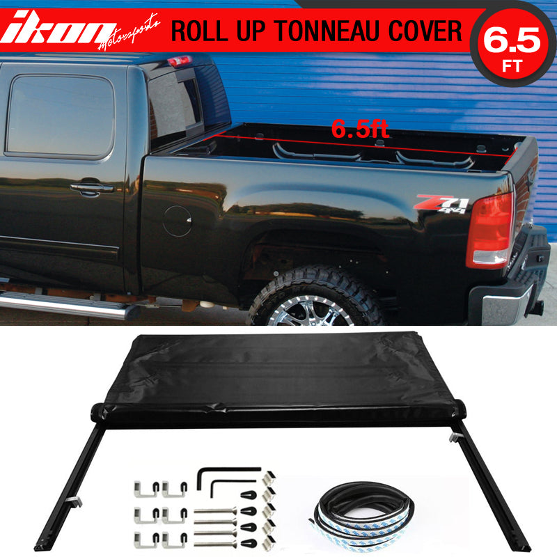 2007-2013 Chevy Silverado GMC Sierra Soft 6.5ft/78" Bed Tonneau Cover