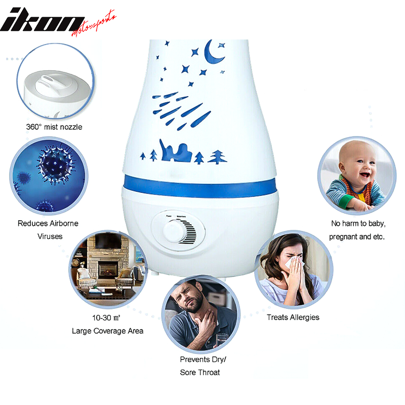 2.2L Ultrasonic Home Aroma Humidifier Air Diffuser Purifier Lonizer Atomizer